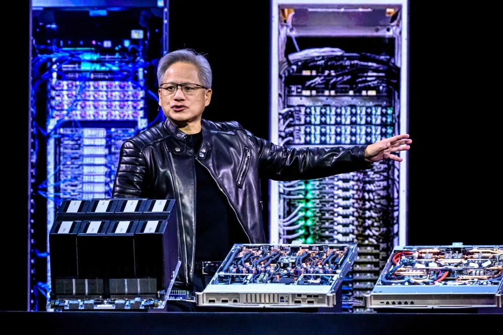 CEO av Nvidia presenterer produkter