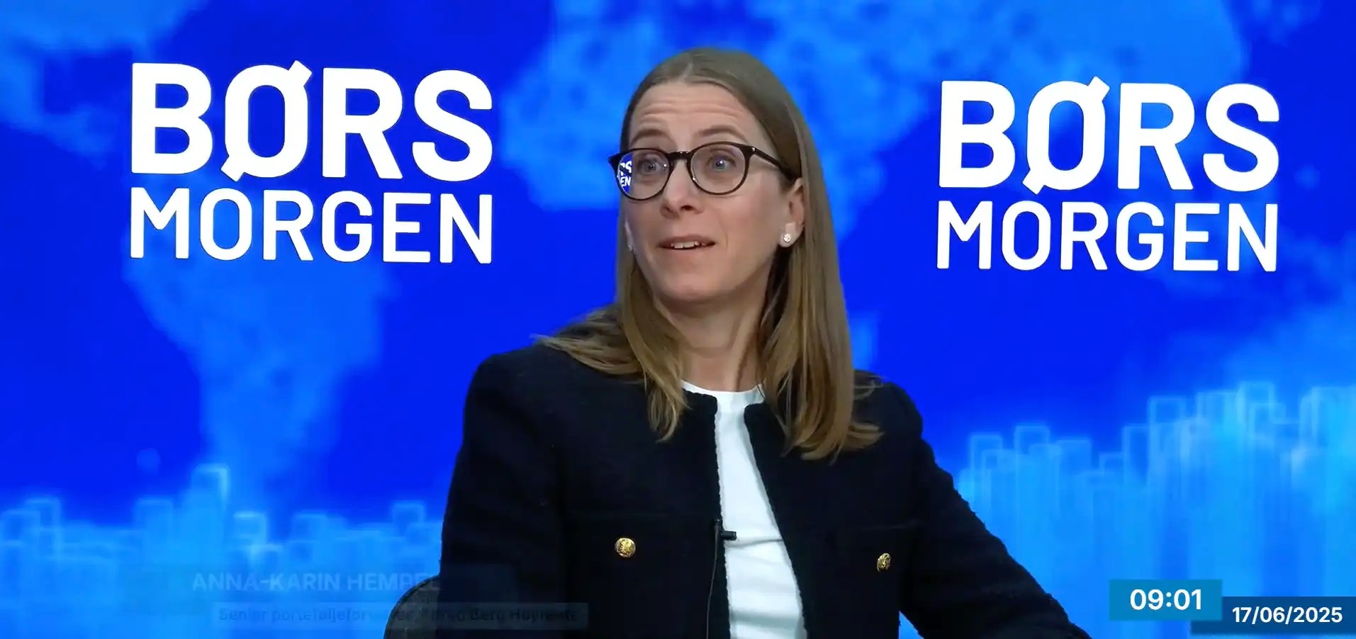 Anna-Karin blir intervjuet